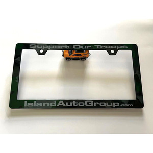 USA tiêu chuẩn ABS nhựa đen tấm giấy phép khung vuông mạ biên giới máy trống tấm giấy phép khung - Product Image 5