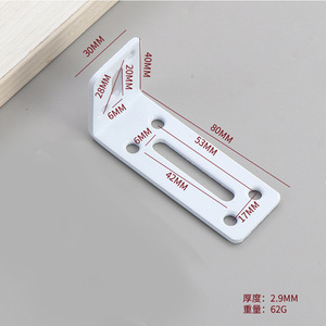 Support d'étagère triangulaire en acier épaissi réglable à 90 degrés pour armoires métalliques et en plastique, noir et blanc, moderne - Product Image 4