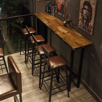 Combinaison de tabourets hauts en fer pour le thé au lait, les cafés et les restaurants meubles de style moderne