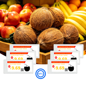 Etiqueta Electrónica de Precio Digital ESL de Alta Calidad, 6 Piezas, 2.9'', Ultrafina, con Pantalla NFC de Papel Electrónico, para Supermercados y Comercios Minoristas - Product Image 1