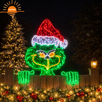 Luz LED Decorativa Comercial para Exteriores 2D 3D |   Decoración Navideña para Jardín, Espectáculo de Luces Festivas