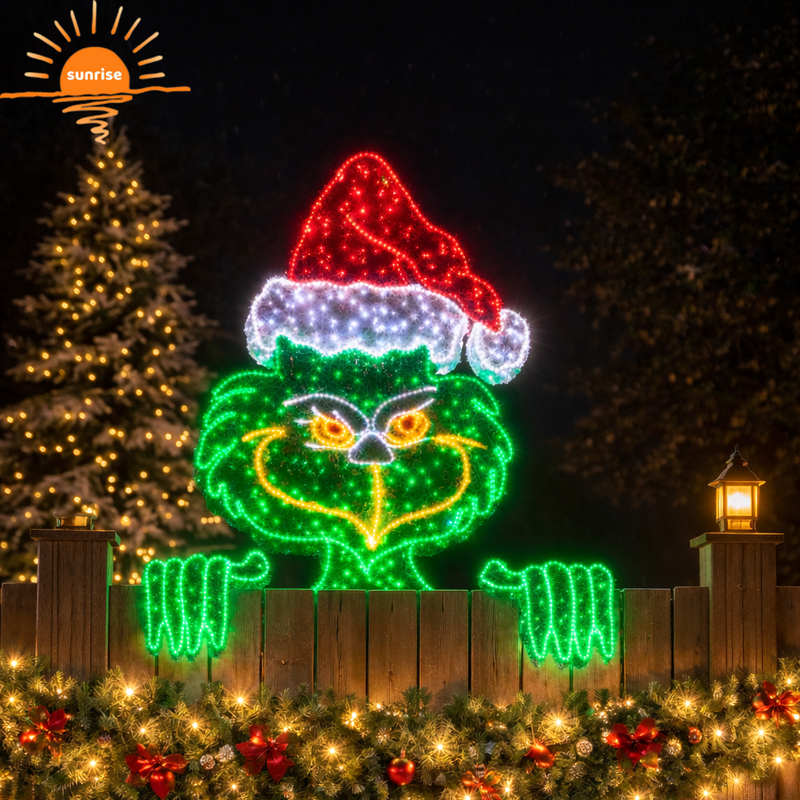 2D 3D Outdoor Commercial Grinch LED