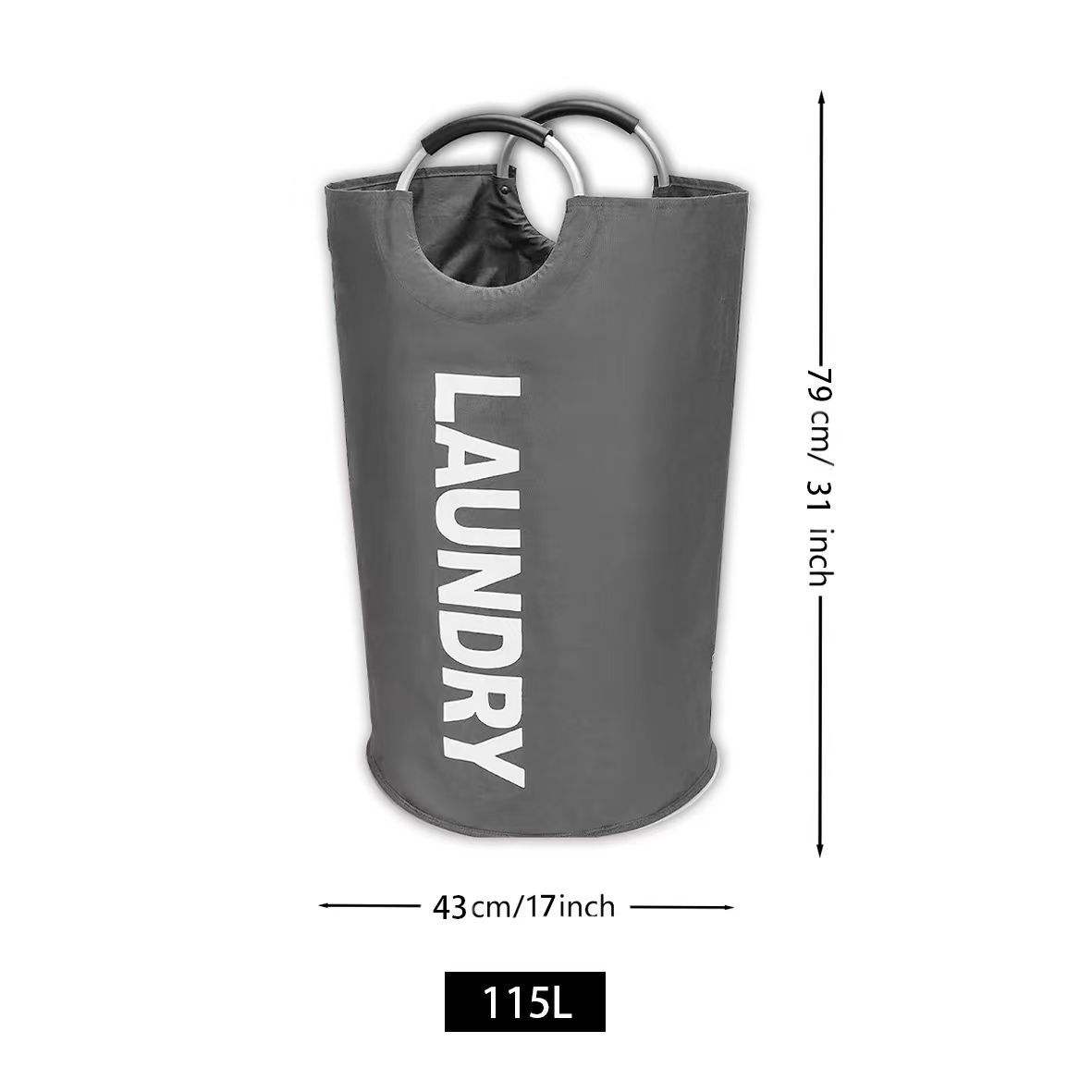 115ลิตรสีเทาเข้ม