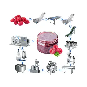HNOC Jam Make Machine Fruit Jam Línea de proceso Fecha Línea completa de producción de mermelada a la venta