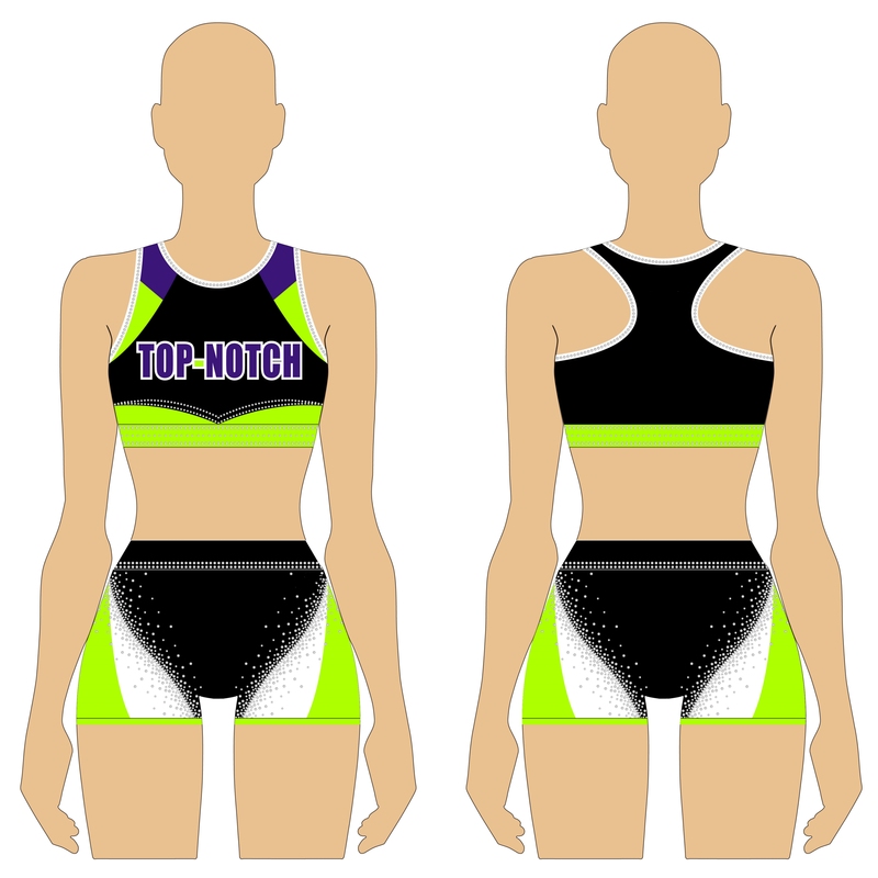 Costume Dancewear Long Sleeve Custom Rhinestone