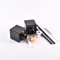 Luxe Odm Oem 50ml Reed Diffuseur Huiles Brillant Noir Bouteille En Verre Parfum Huile Décor À La Maison Reed Diffuseur Ensemble à Vendre