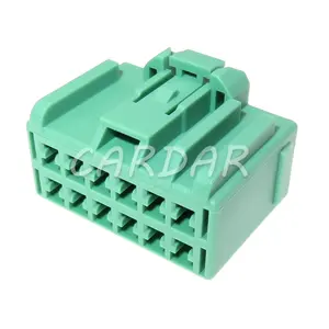 1 Set 12 Pin 2.8 Series Electrical Connector Auto Audio Wire Harness Socket Green Plastic Housing Unsealed Plug