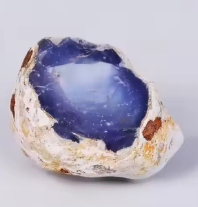 Pierre brute de calcédoine bleue naturelle en gros, origine turque, cristal pour l'équilibre émotionnel, soulagement de l'irritabilité, guérison, vente en gros - Product Image 6