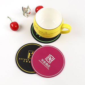 Sous-verres ronds en silicone et caoutchouc PVC souple, personnalisables avec logo, pour boissons, vente en gros à prix abordable - Product Image 6