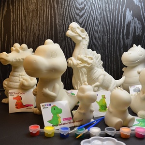 Manualidades de Resina, Juguete Educativo para Colorear, Modelo de Dinosaurio para Colorear, Material Viscoso, Muñeca, Alcancía, Adornos - Product Image 2