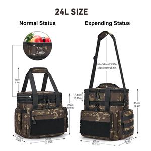 Boîte à lunch isotherme double couche personnalisée, sac à lunch extensible de grande taille, sac isotherme étanche, seau à lunch pour hommes et femmes - Product Image 2