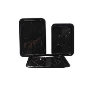 Vente chaude PP Plateau Plateau <span class=keywords><strong>De</strong></span> Nourriture Rectangulaire Robuste pour Boucherie Boeuf Porc Agneau Affichage Professionnel - Product Image 1