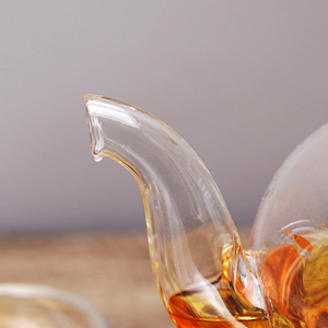 طقم إبريق شاي زجاجي بالجملة مقاوم للحرارة من البوروسيلي سعة 600 مل مع مصفاة للشاي بالأعشاب - Product Image 5