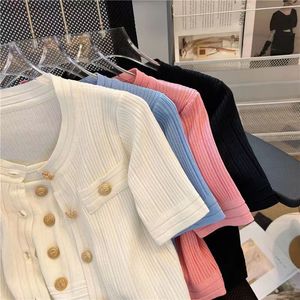 Pull en <span class=keywords><strong>mohair</strong></span> tricoté à manches longues Doublure en laine Cardigan Manteau Unisexe Été 2024 Nouveau Col halter en dentelle épicé 012 - Product Image 1