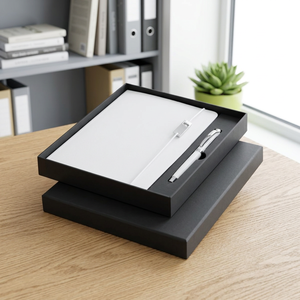 Set di Lusso con Blocco Note Formato A5 con Copertina Rigida e Penna Roller Legato Elegance - Product Image 3