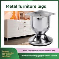 Vente en gros de pieds de meubles modernes et minimalistes, pieds de canapé, pieds de chaise, pieds de table de 9 pouces en forme de verre à vin, pour l'exportation