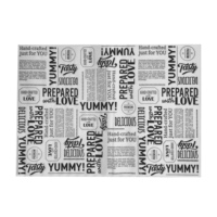 Wholesale Custom Printed Logo Food Safe Grade Oil-Proof Burger Paperboard Custom Size Options for Sandwich Bread & Cake