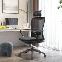 Chaise de bureau ergonomique moderne et économique, pivotante, réglable en hauteur, confortable, durable, avec dossier en maille, structure en plastique, pour atelier, rafraîchissante