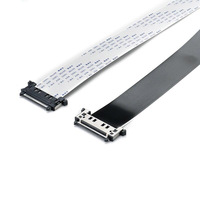 Conector de Cable Plano Flexible FPC de Cobre de 3040 Pines con Paso de 0.5mm, Clasificación IP68, 50mm de Longitud, Aislamiento PET de 60V, 10000 Flex Life LCD