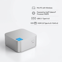 Mini PC T8 Intel Celeron N5195 de Cuatro Núcleos, DDR4 8GB/16GB, SSD de 128GB, Linux, Gráficos Integrados, Nuevo Ordenador de Escritorio para Negocios y Juegos