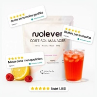 Stock TKs Poudre instantanée de fibres alimentaires pour la gestion du cortisol chez l'adulte, la plus vendue, 30 sachets par paquet, Durée de conservation de 24 mois, Direct