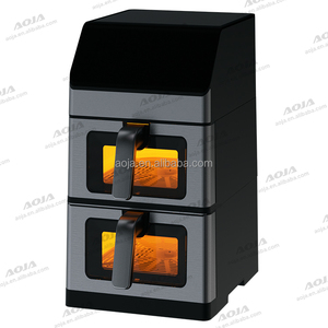 2025 New 3.5L + 6.5L kép 10 lít Twin giỏ thông minh freidora de Aire 10L 11L 12L kỹ thuật số đôi ngăn xếp Nồi chiên không khí - Product Image 3