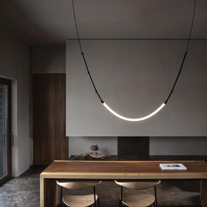 Italian High Ceiling Chandelier Round Black Led Pendant Light For Villa Duplex Staircase Lighting E27 Switch Control - Product Image 3