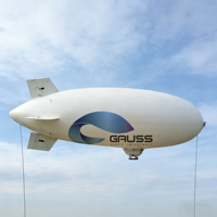 Dirigible RC d'extérieur de 10 m, ballon, zeppelin, dirigeable gonflable à l'hélium ou à l'hydrogène pour vol aérien en haute altitude