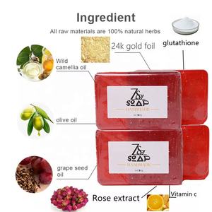 カスタマイズされたスキンホワイトニングボディソープビタミンCローズ美容手作り石鹸サプライヤー石鹸ローズフラワー - Product Image 3