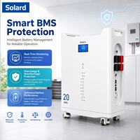 Monitor WiFi Inteligente Solard para Respaldo de Energía en el Hogar, Precio de Fábrica al por Mayor, Batería de Seguridad LiFePO4, Paquete de Baterías de Iones de Litio