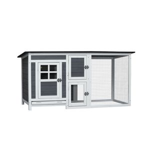 Poulailler DB pour petits animaux avec enclos de course pour l'élevage de volailles, en bois, utilisation intérieure et extérieure - Product Image 6
