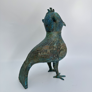 Águila Zun exquisito artefacto artesanal de Metal antiguo contenedor de vino ritual chino utilizado por nobles de alto rango Shang Zhou dinastías - Product Image 4