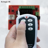 Receptor WiFi de 24 V, 6 Canales, 433 MHz, Módulo de Relé para Puerta de Garaje, Control Remoto Inalámbrico, Controlador Inteligente para el Hogar, Compatible con Tuya