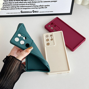 Ốp điện thoại TPU mềm màu hồng thời trang, bảo vệ lưng, được khuyến nghị nhất dành cho <span class=keywords><strong>Samsung</strong></span> S22 S25 Ultra <span class=keywords><strong>2025</strong></span> Mới - Product Image 2