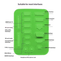 16-teiliges Laptop-Staubschutz-Set: USB-Silikonstopfen für Anschlussabdeckungen, RJ45-Netzwerkanschlusskappen, Audio-Buchsen-Dichtungen – auf Lager