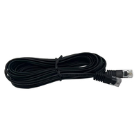 4P2C cobre trenzado 26AWG Cables teléfono enchufe Modular RJ9/RJ11 4P4C conector teléfono auricular cable