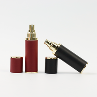 Atomiseur de parfum en verre PU, flacon vaporisateur de parfum 5ml 10ml, mini atomiseur de parfum rechargeable pour voyage
