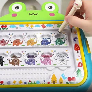 Juguetes educativos para niños Montessori Playthrough Mode tablero de dibujo magnético laberinto cuentas clasificación de colores juguete tableta de dibujo - Product Image 3