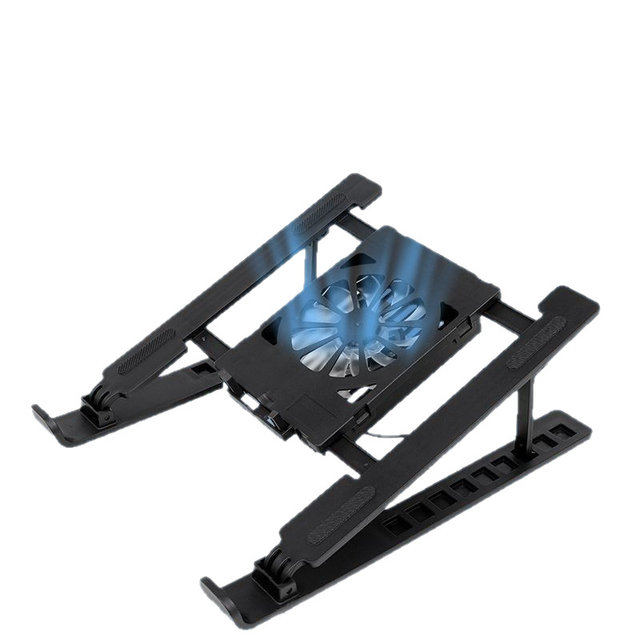 Adjustable Foldable Laptop Cooling Stand USB Silent Fan Ergonomic Notebook Tablet Cooler Support Riser Holder