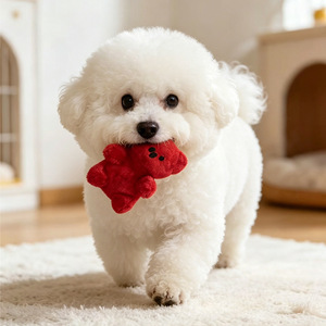 Juguete de peluche con sonido para perros, interactivo, para jugar en interiores, suave, de animales de peluche, con sonido, para entretenimiento de mascotas - Product Image 2
