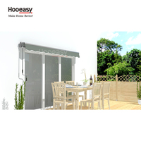 Auvent rétractable Hooeasy pour terrasse de jardin en aluminium, auvent de caravane, auvent de toit pliable