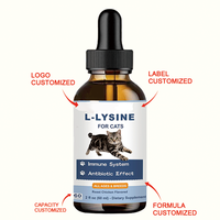 Compléments alimentaires pour animaux de compagnie L-Lysine naturel pour chats avec colostrum, taurine, vitamines, minéraux, L-Lysine pour chats, complément pour soutenir le système immunitaire