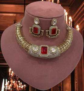 Conjunto de Gargantilla Tradicional Estilo Indio, Joyería Clásica para Bodas, Fiestas y Compromisos para Mujer, Accesorios - Product Image 6