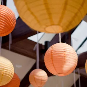 Цветной праздничный домашний декор на заказ, Китайский подвесной бумажный фонарь