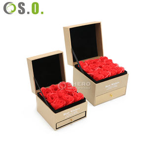 Boîtes cadeaux haut de gamme pour bijoux, boîtes à fleurs en papier personnalisées pour bracelets, boîtes à fleurs élégantes pour pendentifs, boîtes à fleurs créatives pour bagues - Product Image 4