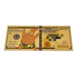 Nouvelle Banque de billets d'anime Patrick Star de l'Amérique 2026 plaquée or pour collection - Product Image 2
