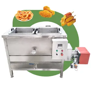 Huile Eau Freidora De Aceite 6 Industrie Chifles Petit Lot 150l Friteuse Électrique Gaz Fish Fry Machine