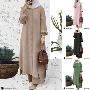 Traje Musulmán Versátil para Mujer, Estilo Árabe Encantador, Abaya Elegante e Intelectual, Accesorios de Ropa Tradicional Populares - Product Image 3