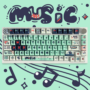 Teclas de perfil Cherry con sublimación de tinta, diseño GMK Midnight/Tribal/Ninja/Terra de 129 teclas, compatibles con interruptores Mx para teclado mecánico. - Product Image 2