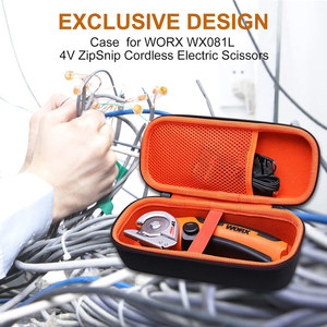 Custodia Protettiva EVA Rigida per Trasporto e Organizzazione di Forbici Elettriche, Scatola per Utensile da Taglio <span class=keywords><strong>WORX</strong></span> ZipSnip - Product Image 6